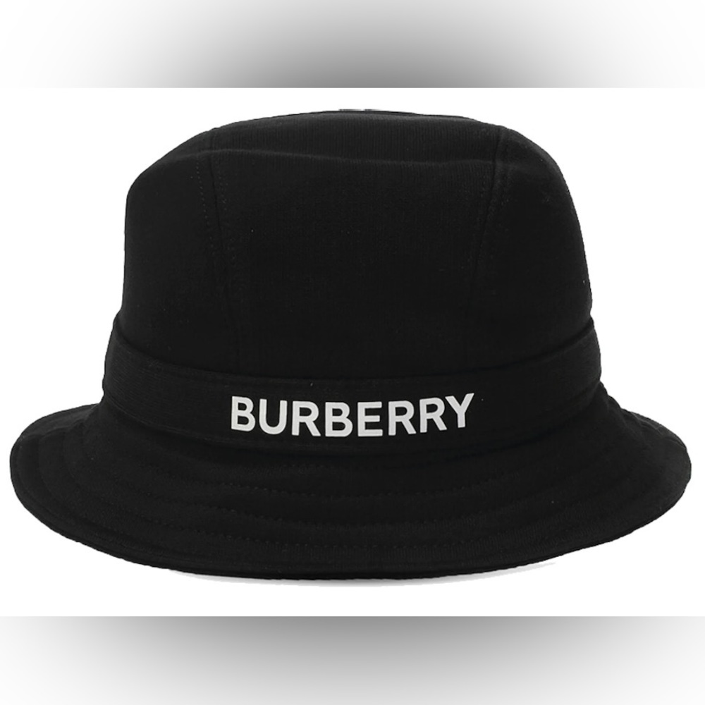 NWOT Burberry Logo-Print Bucket Hat